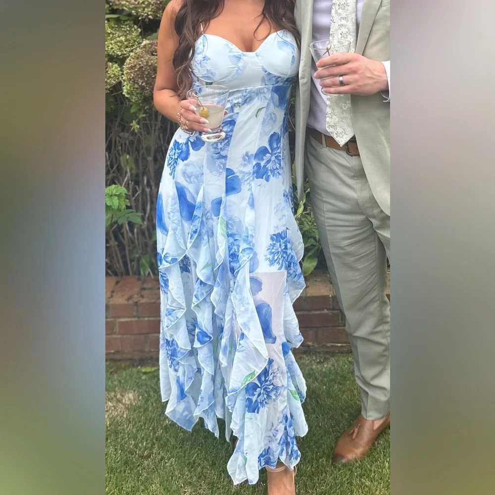 Floral & Ruffle Dress - Picture 2 of 2
